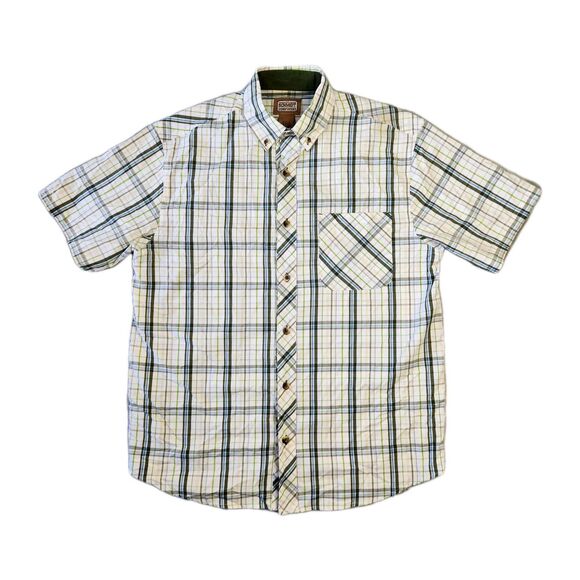 Schmidt Shirt Mens L Button Up Workwear Chore‎ Utility Outdoors Rugged Trucker - Picture 1 of 7